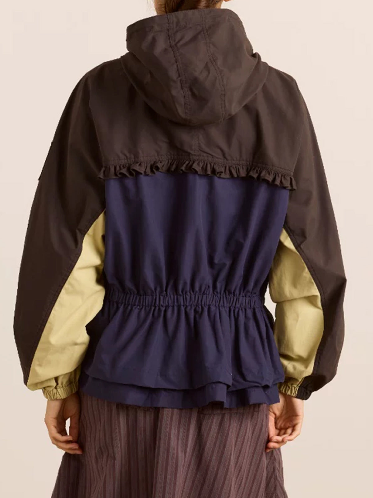 Weekday Outdoor Baggy Colorblock Track Jacket - Blue