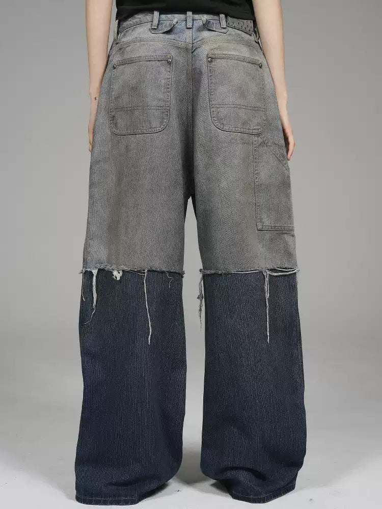 Weekday Outdoor Washed Multi-Pocket Cargo Maxi Pants - Charcoal