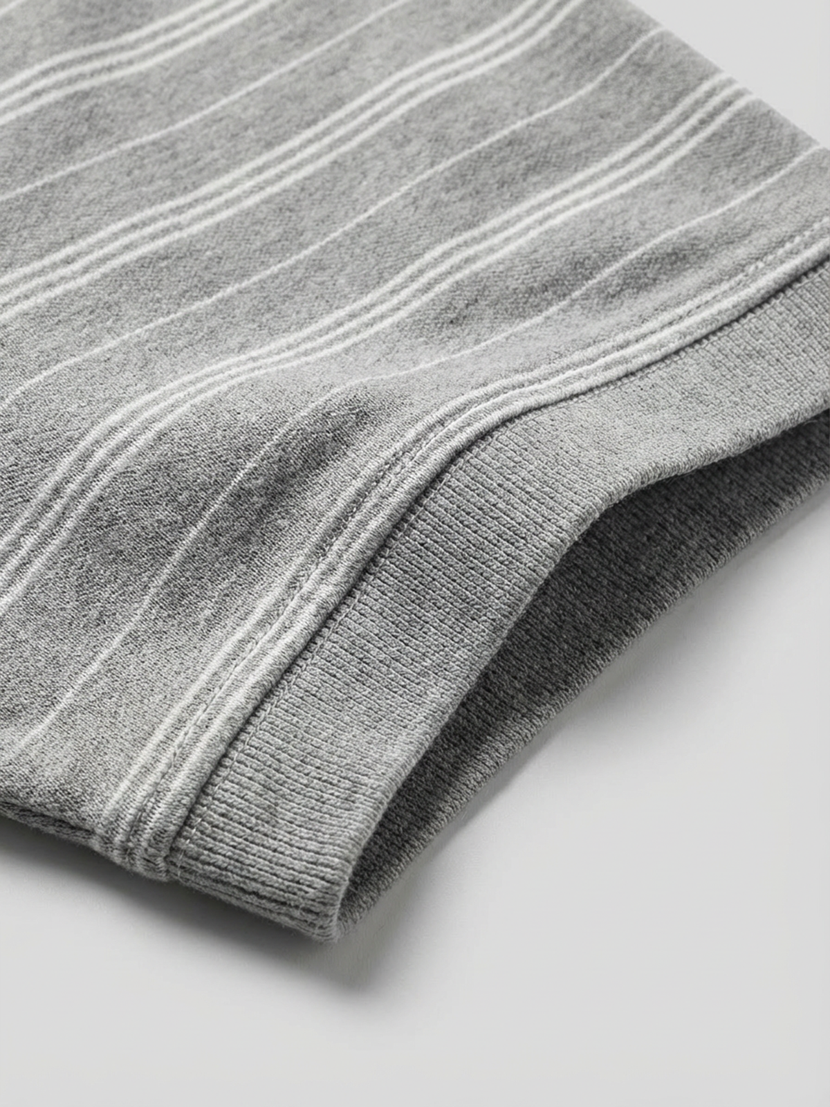 Co-ed Dorm Baggy Number 23 Stripe Polo - Grey