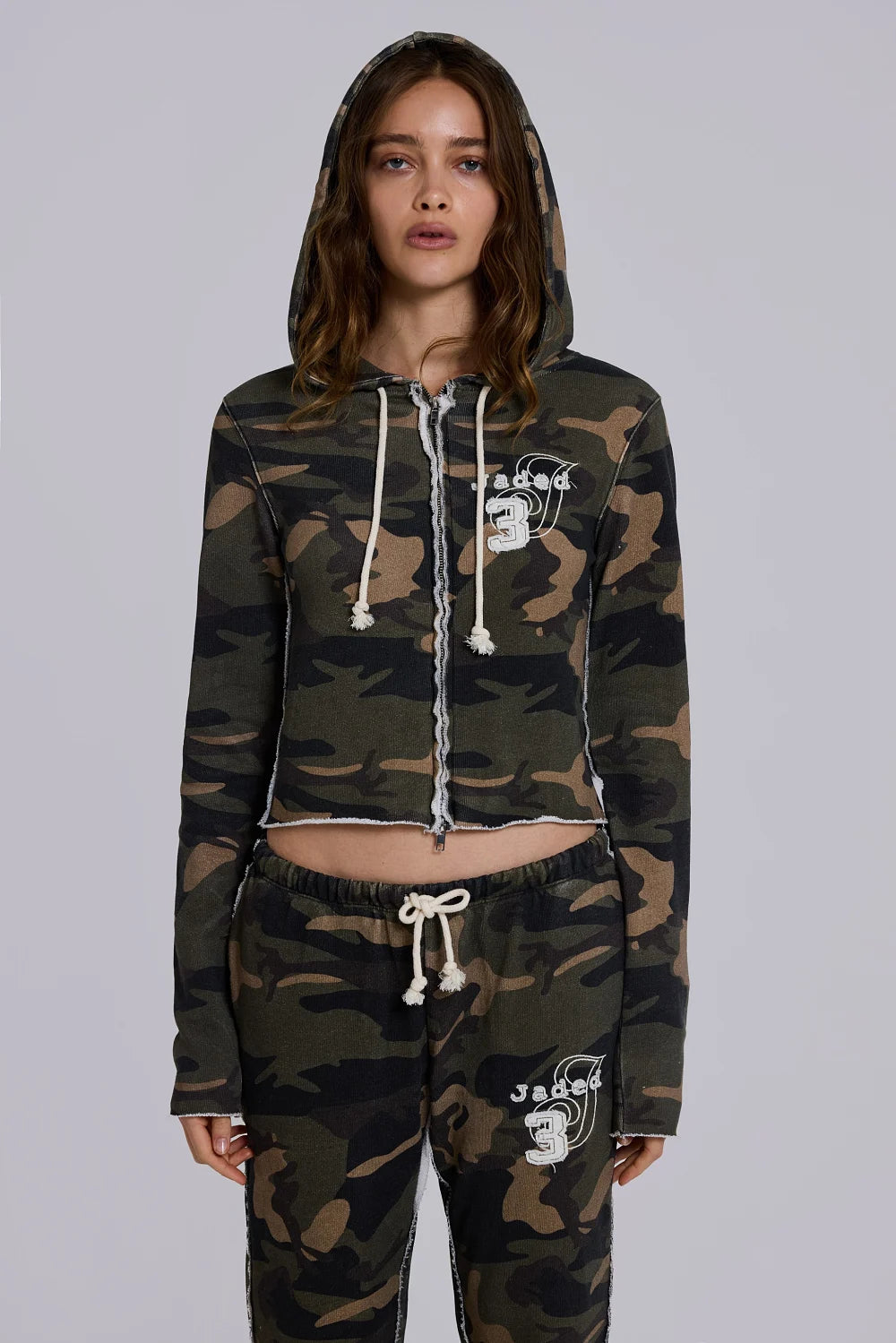 Co-ed Dorm Skimming Metallic Foil Cropped Jacket - Silver