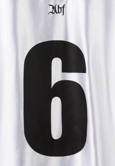 Oversized Sports Jersey Shirt – White Black