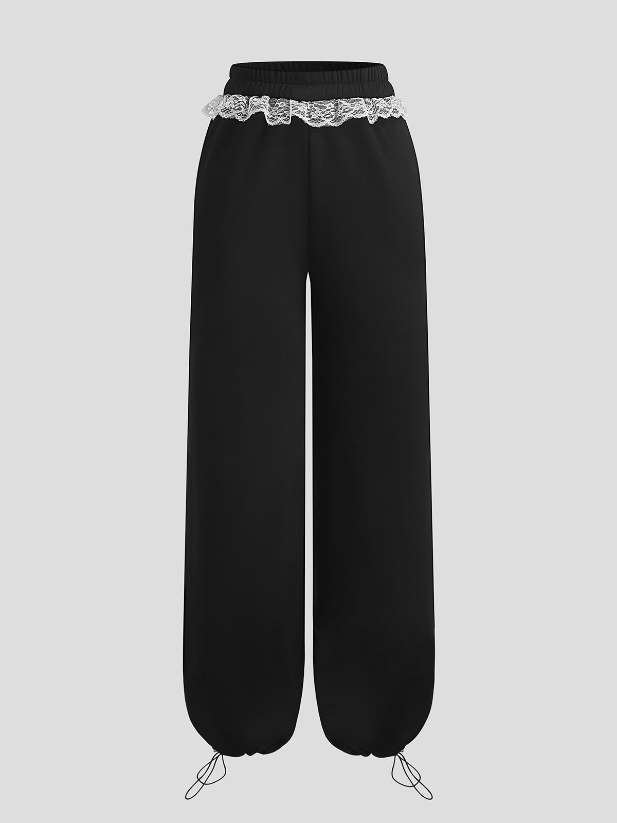 Pearl Rebel Set Laced Sweatpant - Noir Whisper