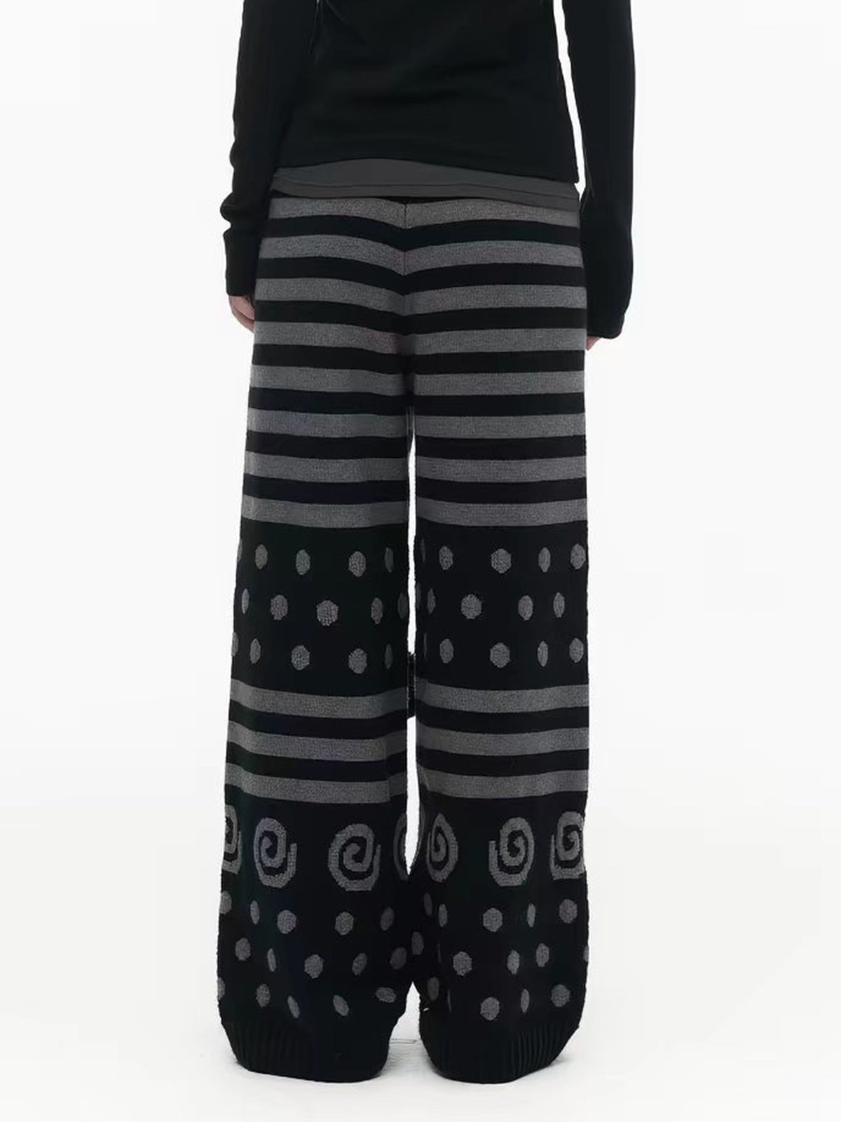 Weekday Outdoor Wide-leg Graphic Print Parachute Maxi Pants - Black