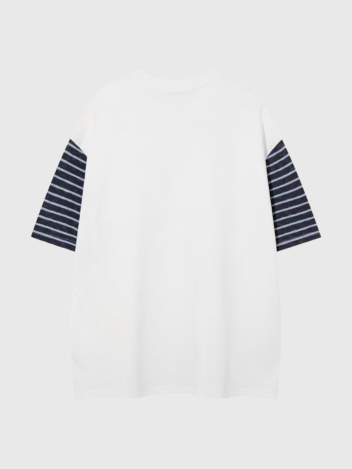 Mixed Signal Stripe Tee - Chalk White
