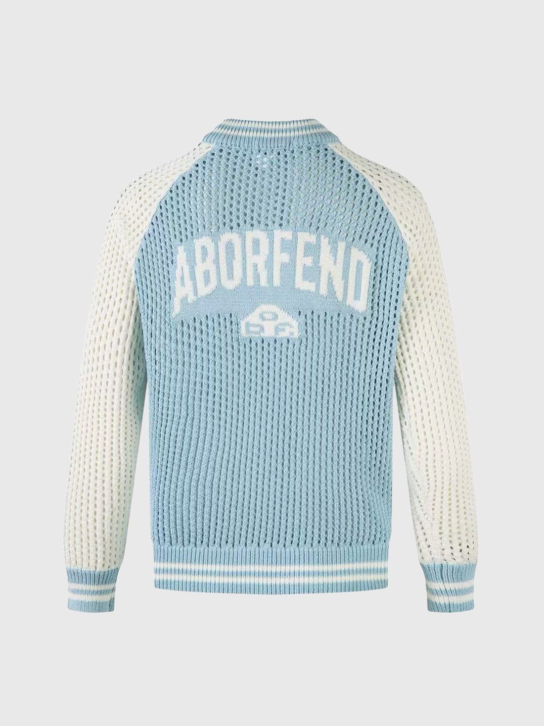 Mesh-Knit Zip-Up Sports Jacket – Powder Blue