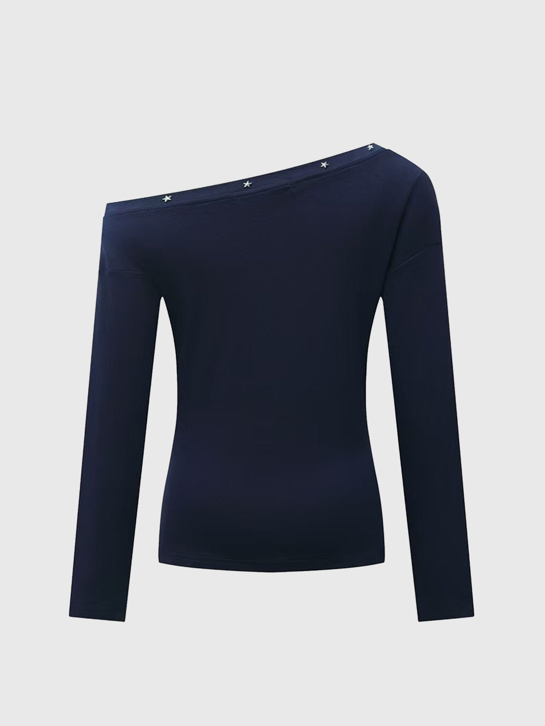 Sideline Wink Sleeve Top - Navy Blue