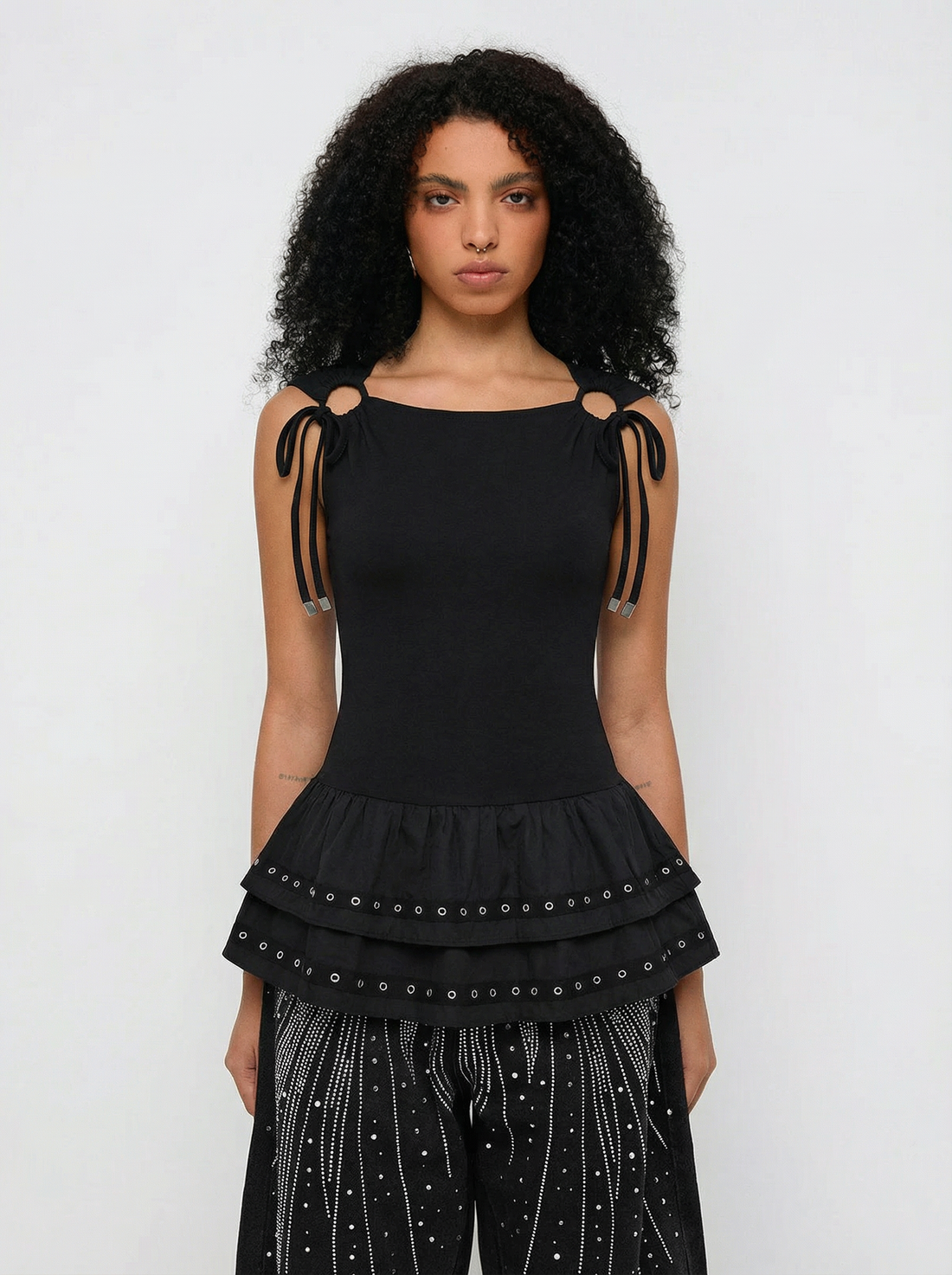 Backroom Hours Dress - Shadow Black