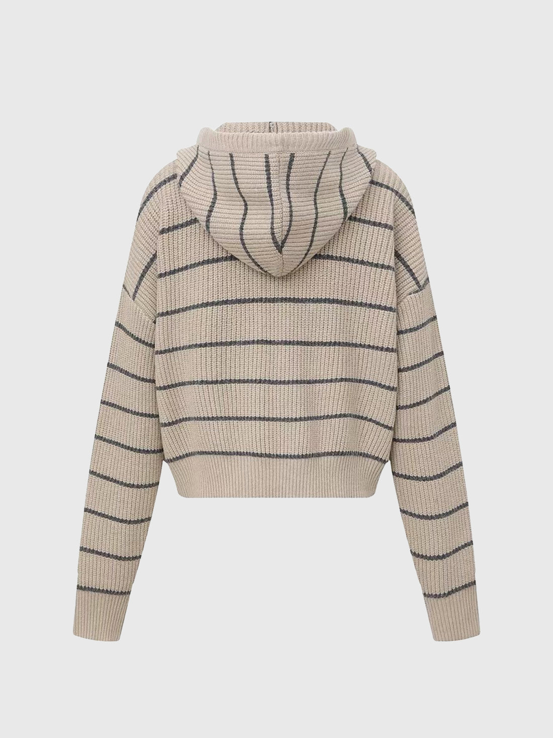 Oatmilk Hoodie Sweater – Oat Stripe