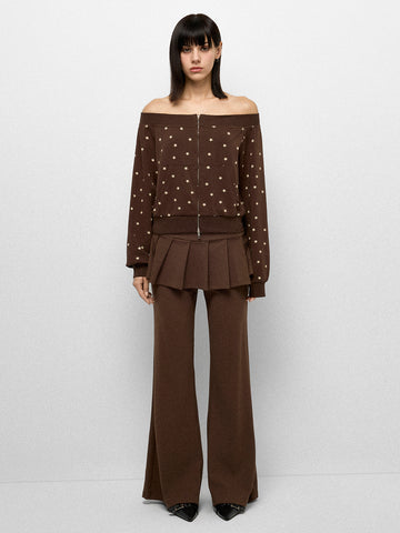 Skirt Wrap Yoga Pants - Mocha Dust
