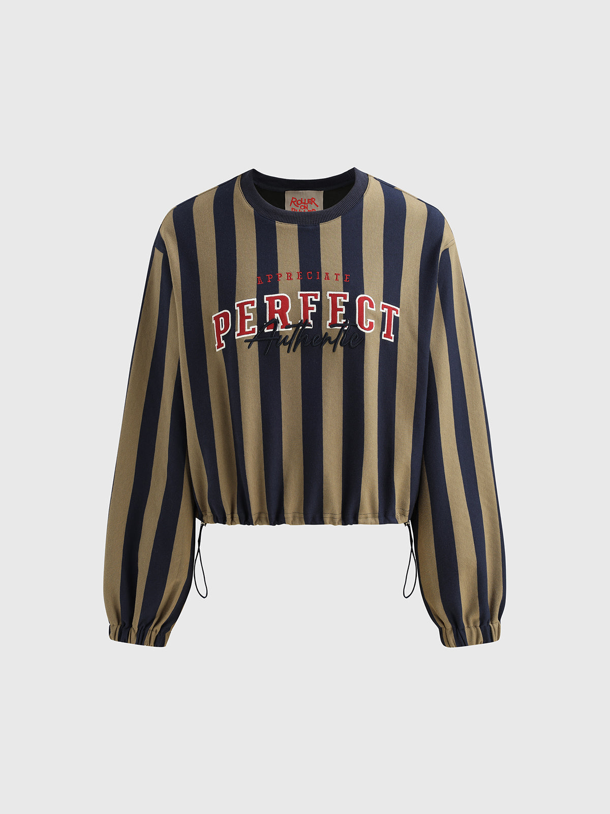 Perfect Stripes Sweatshirt – Olive Navy