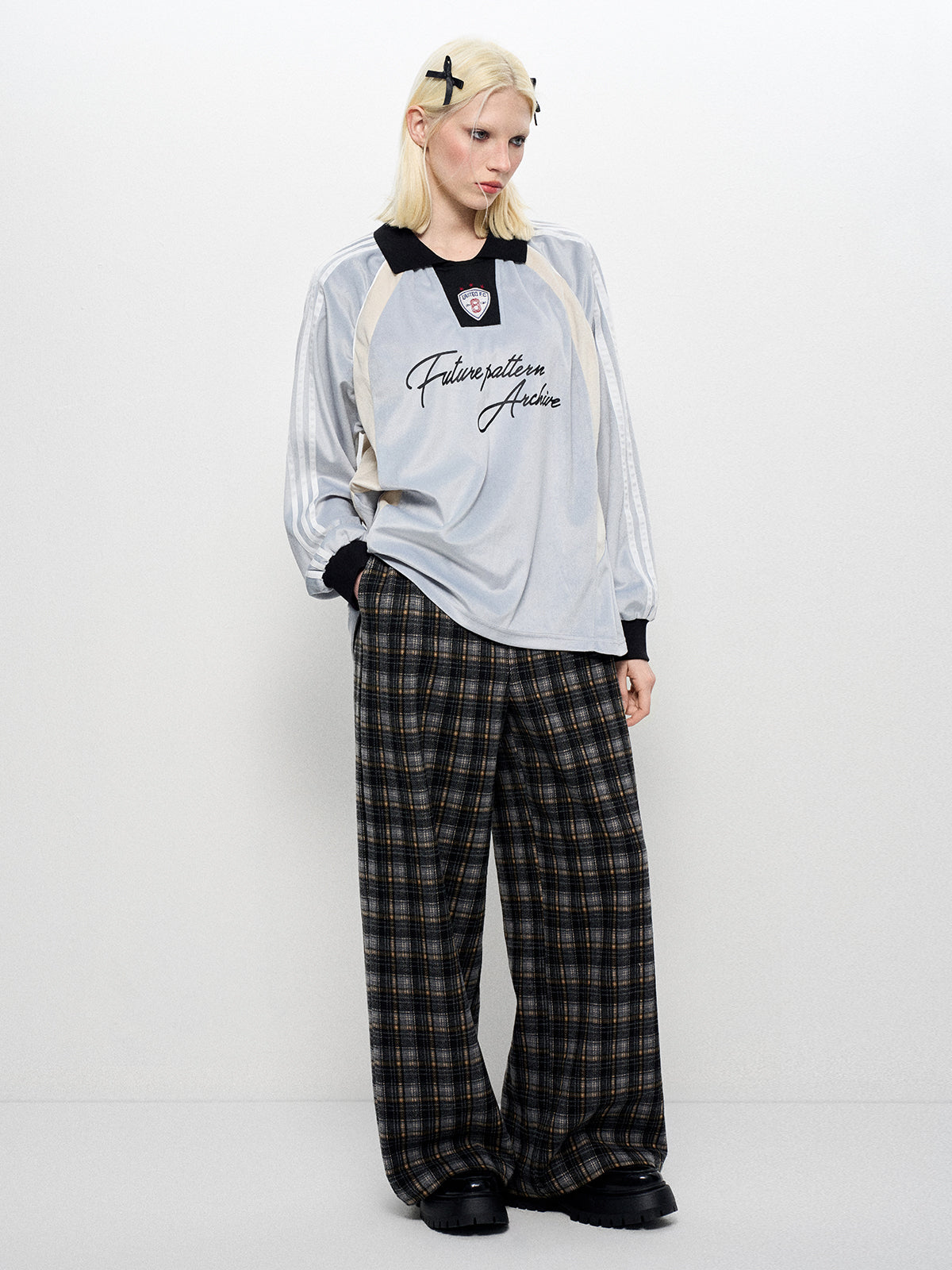 Slumber Check Pants - Charcoal Haze