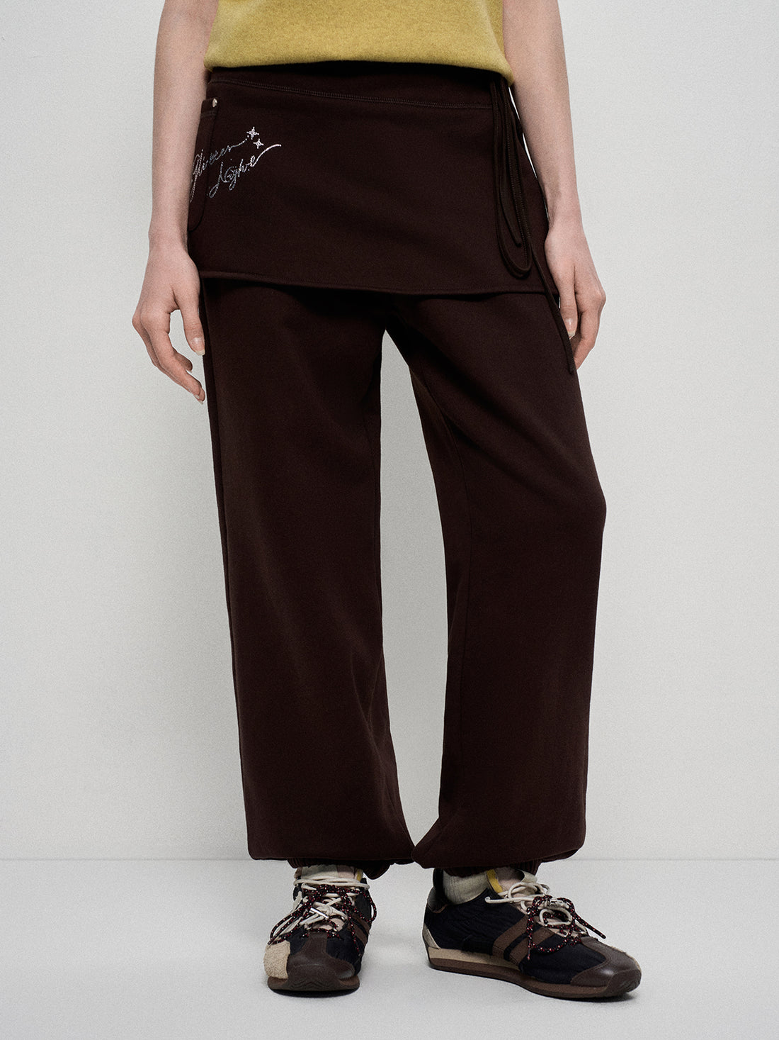 Bedazzled & Nap Sweatpants - Espresso Drip