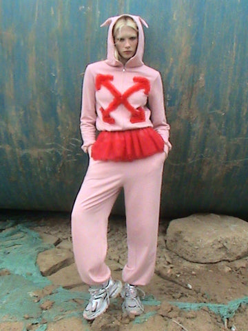 Devil May Care Set Sweatpant - Pink Alert