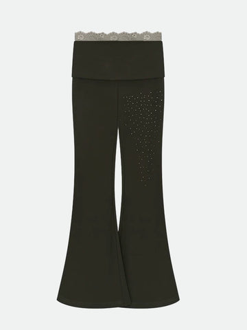 Final Bow Flared Yoga Pants – Dark Olive