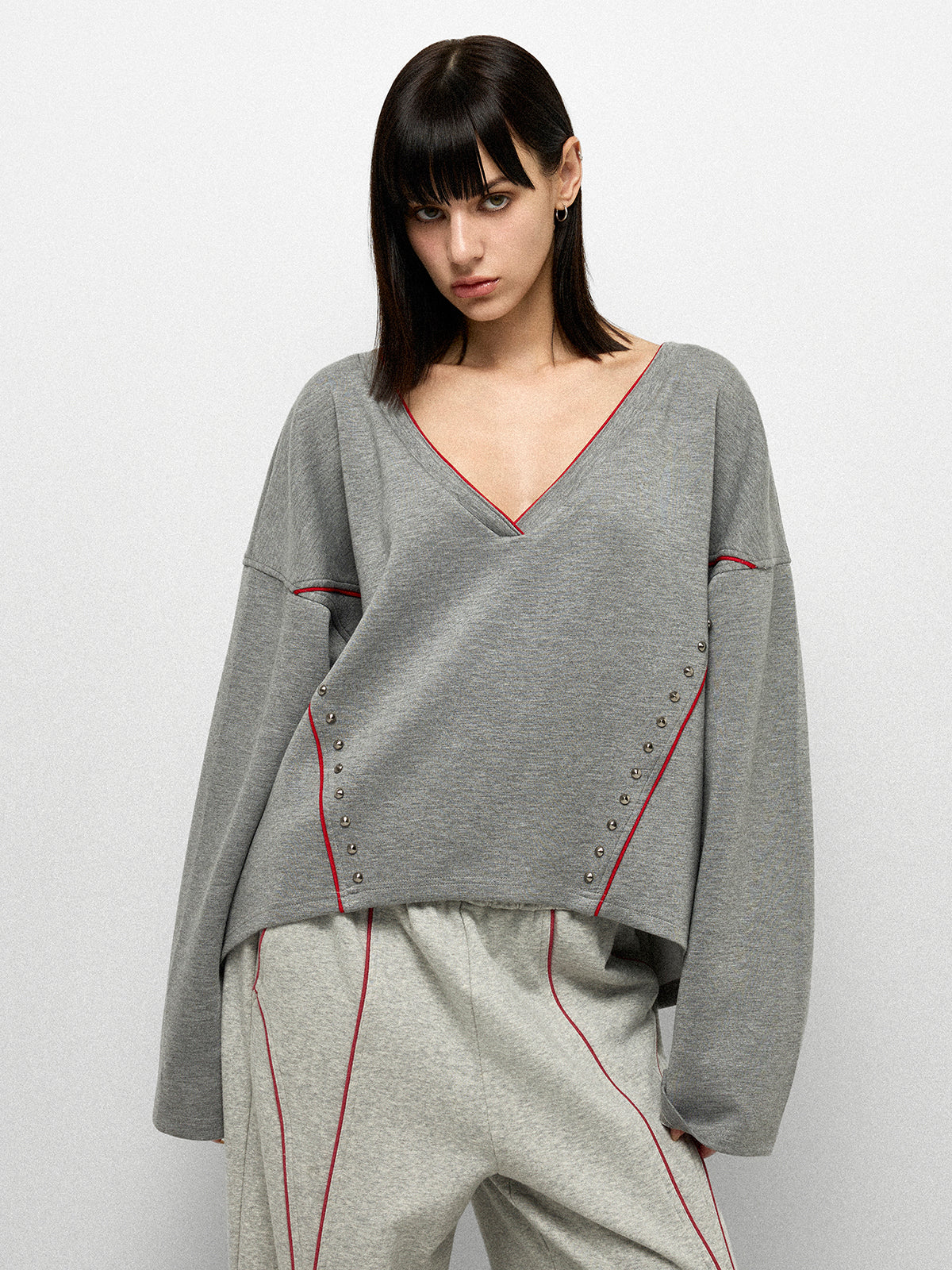 Steel Bow Sweatshirt - Ash Red