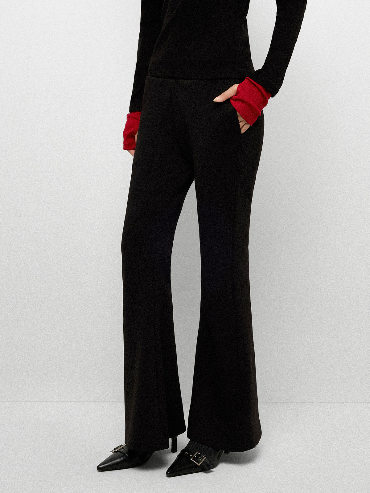 Asana Flow Flare Pants - Midnight Onyx