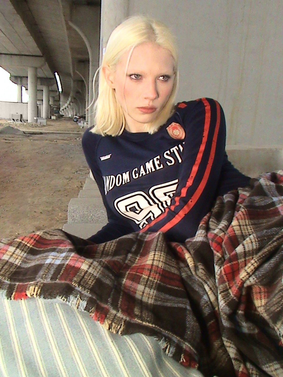 Blokette Cloudy Touch Jersey Sleeve Tee - Navy Ink