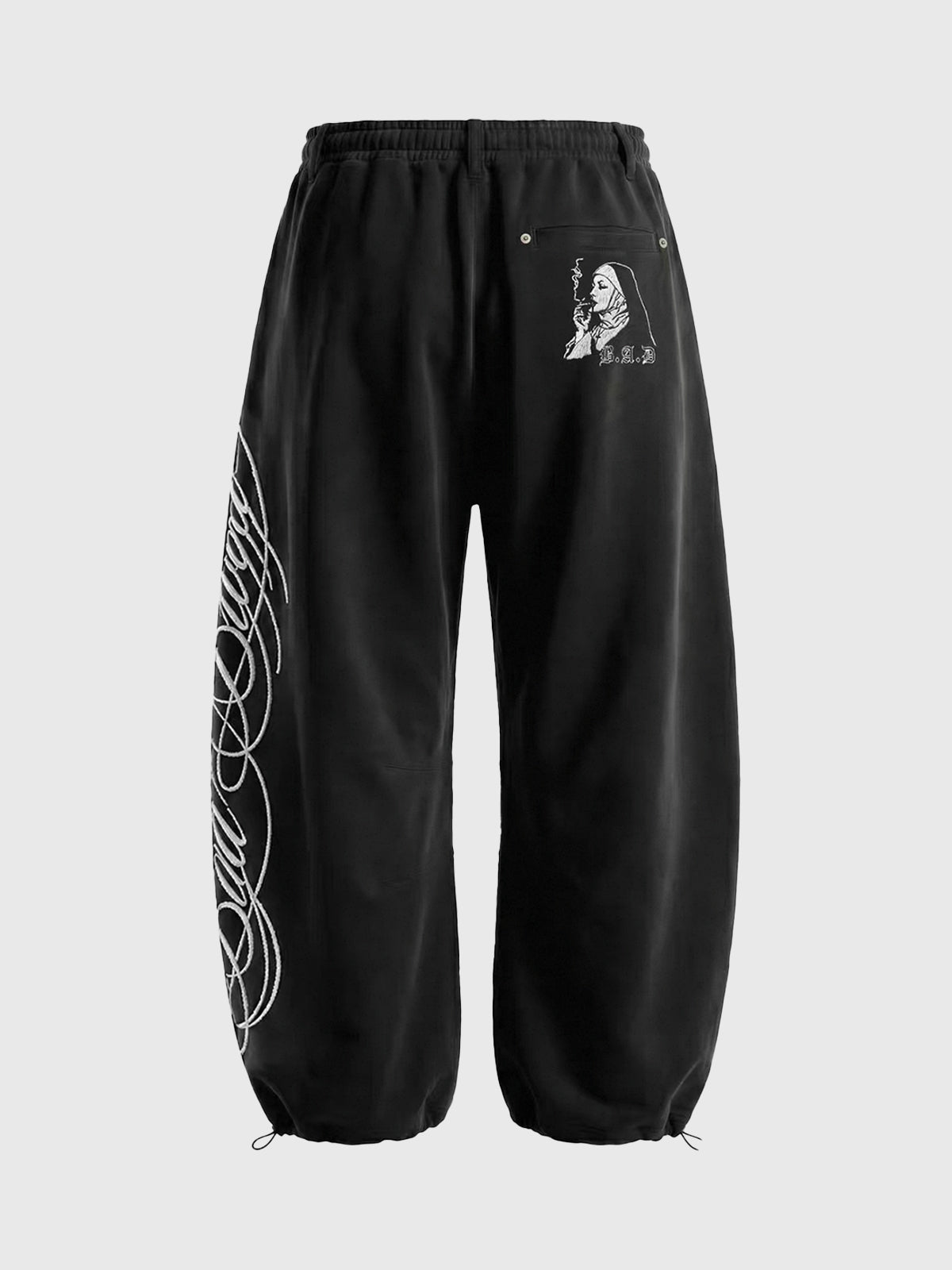 Weekday Outdoor Wide-leg Multi-Pocket Cargo Maxi Pants - Black