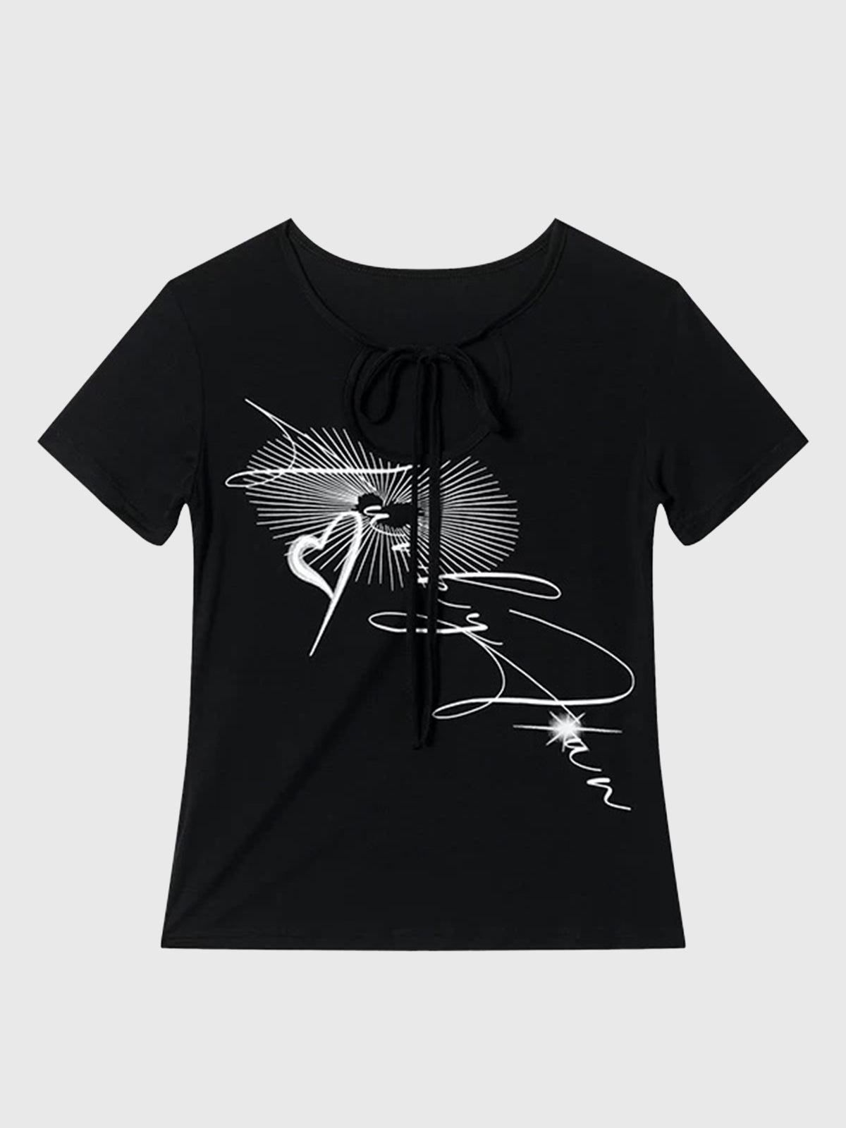 Clean Cut Shine Tee – Black