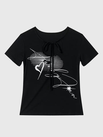 Clean Cut Shine Tee – Black