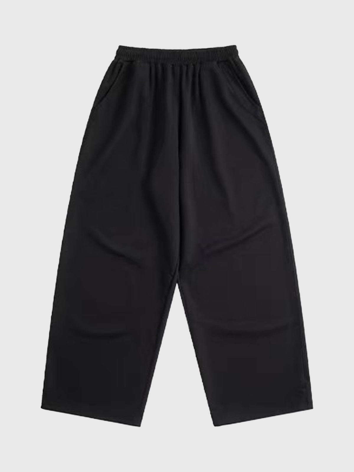 Co-ed Dorm Baggy Graphic Print Maxi Pants - Black