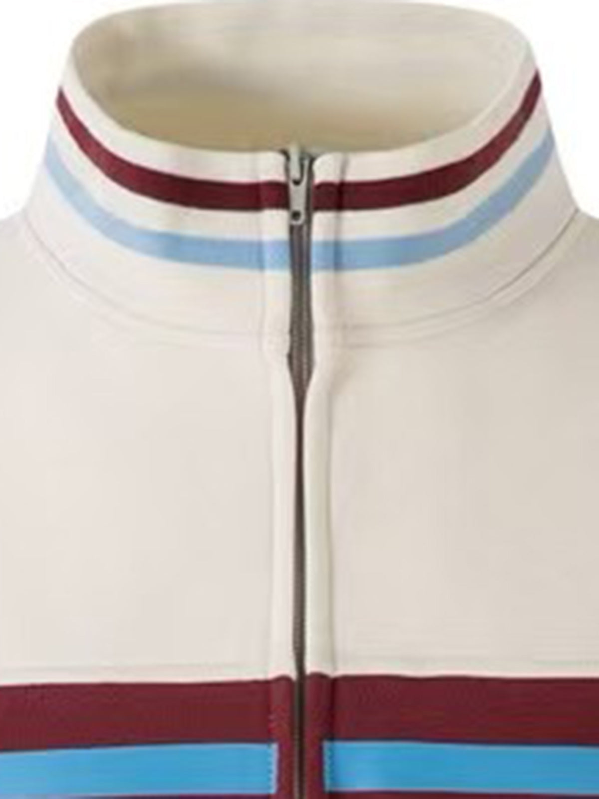 Rink Line Varsity Jacket - Cream Burgundy