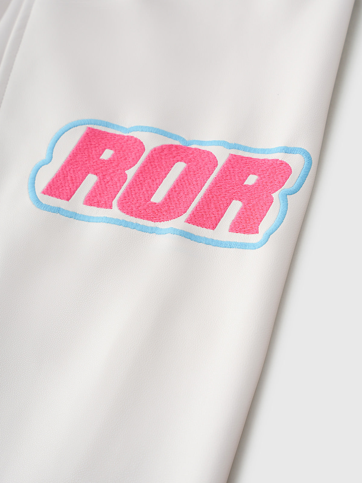 Neon Town Varsity Jacket - Grey Pink
