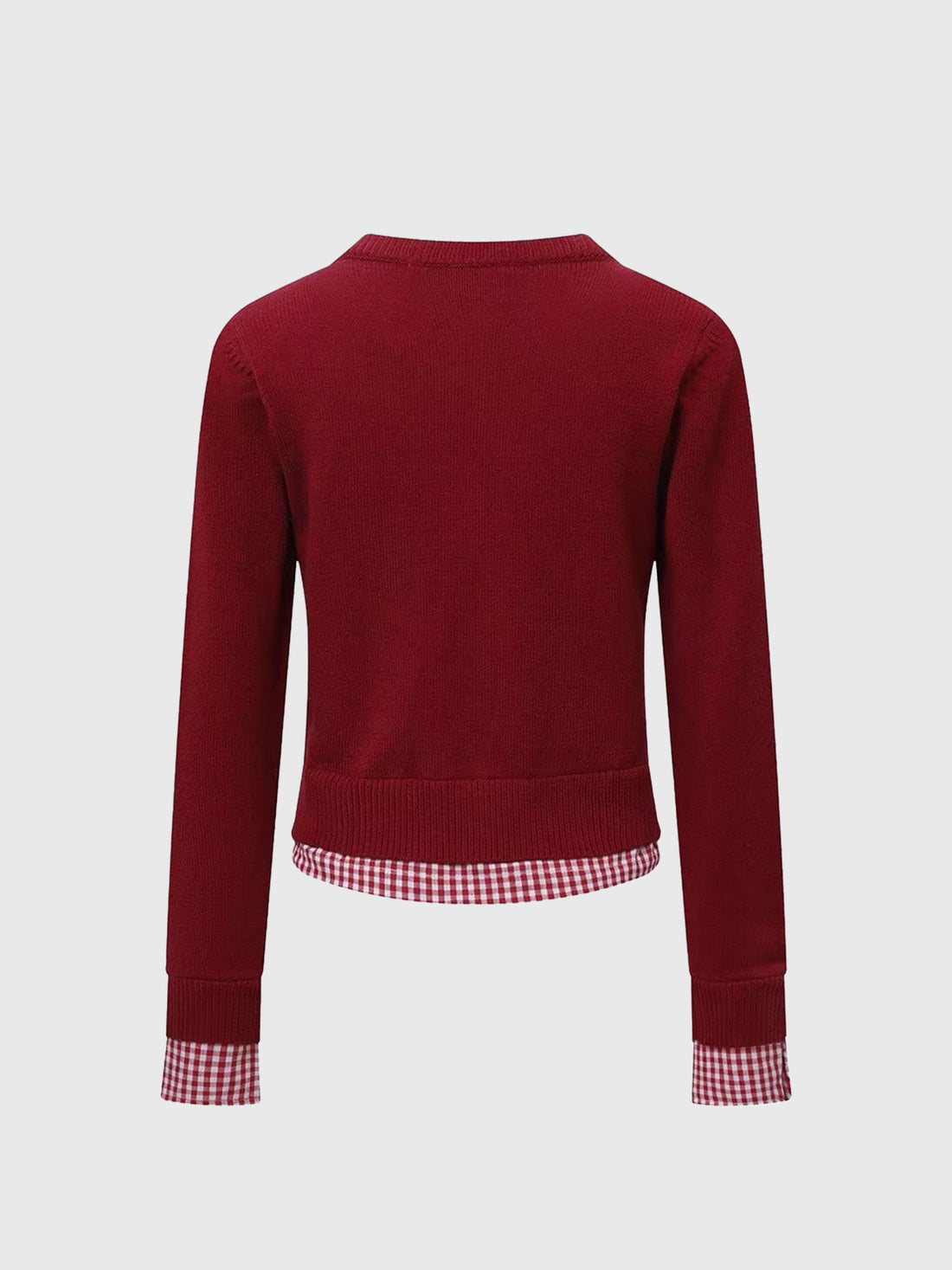 Choco Cherry Cardigan – Wine Red