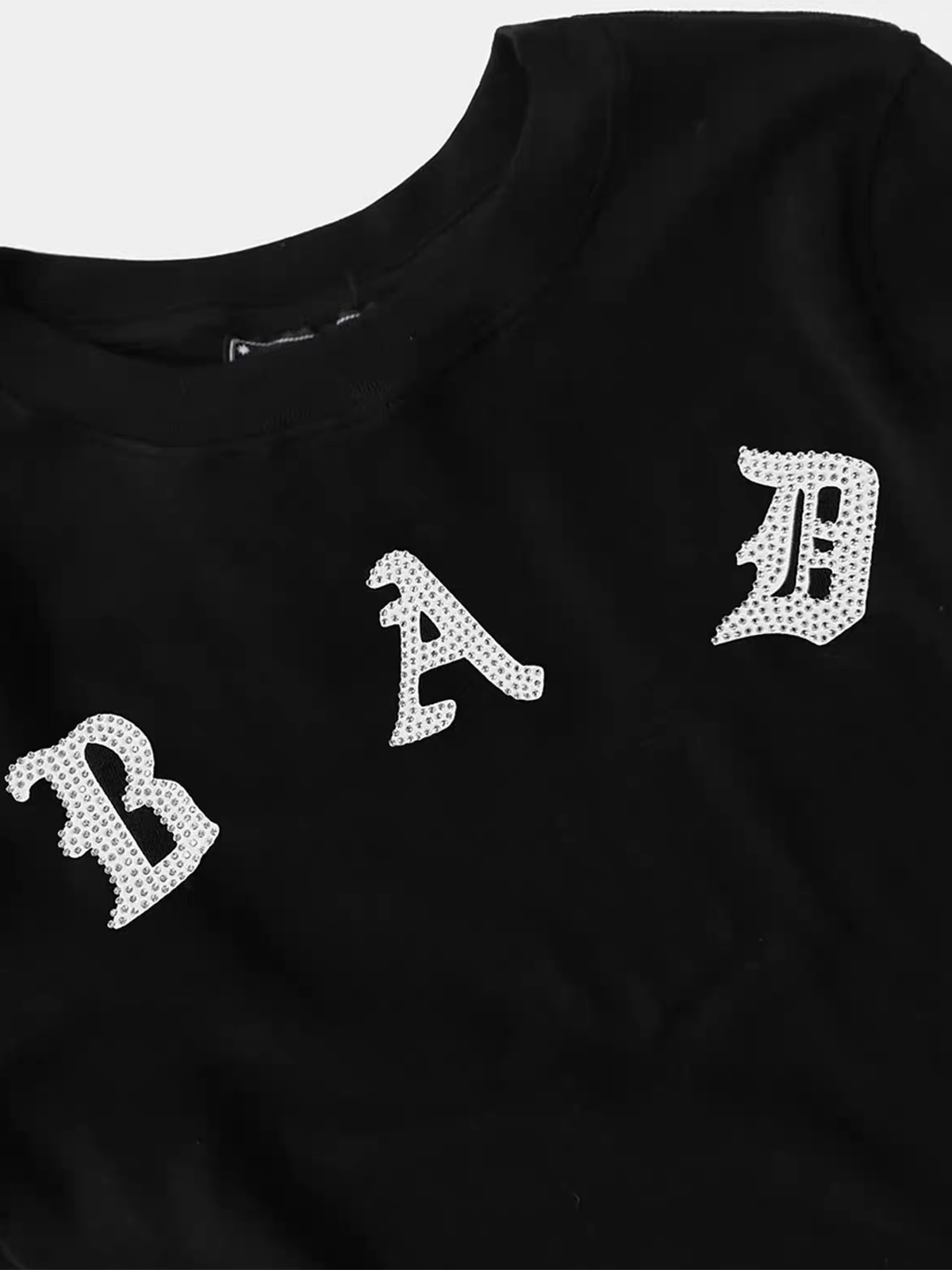 American Club Skimming Boat Neck Long Sleeve Top - Black