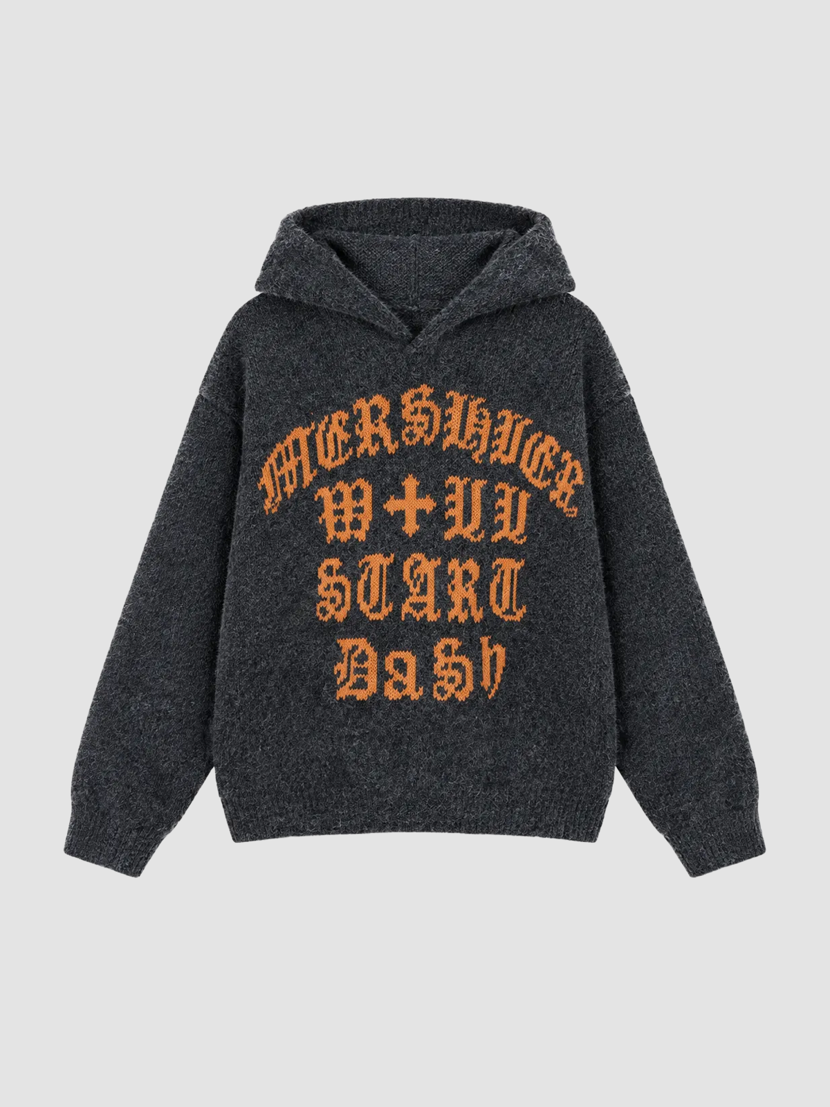 Brick Lane Graphic Print Long Sleeve Hoodie - Black