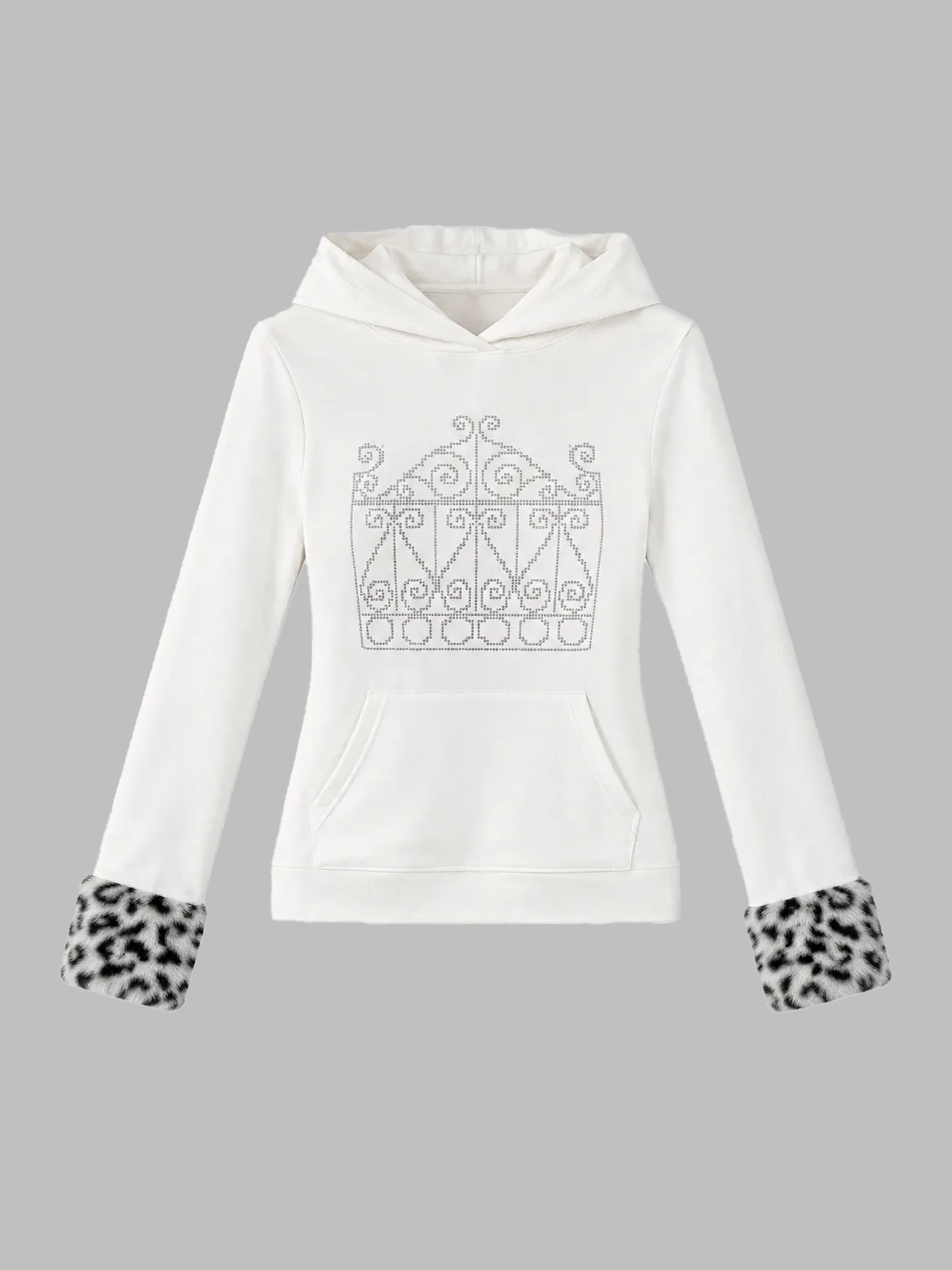 Brick Lane Graphic Print Slim Fit Long Sleeve Tee - White
