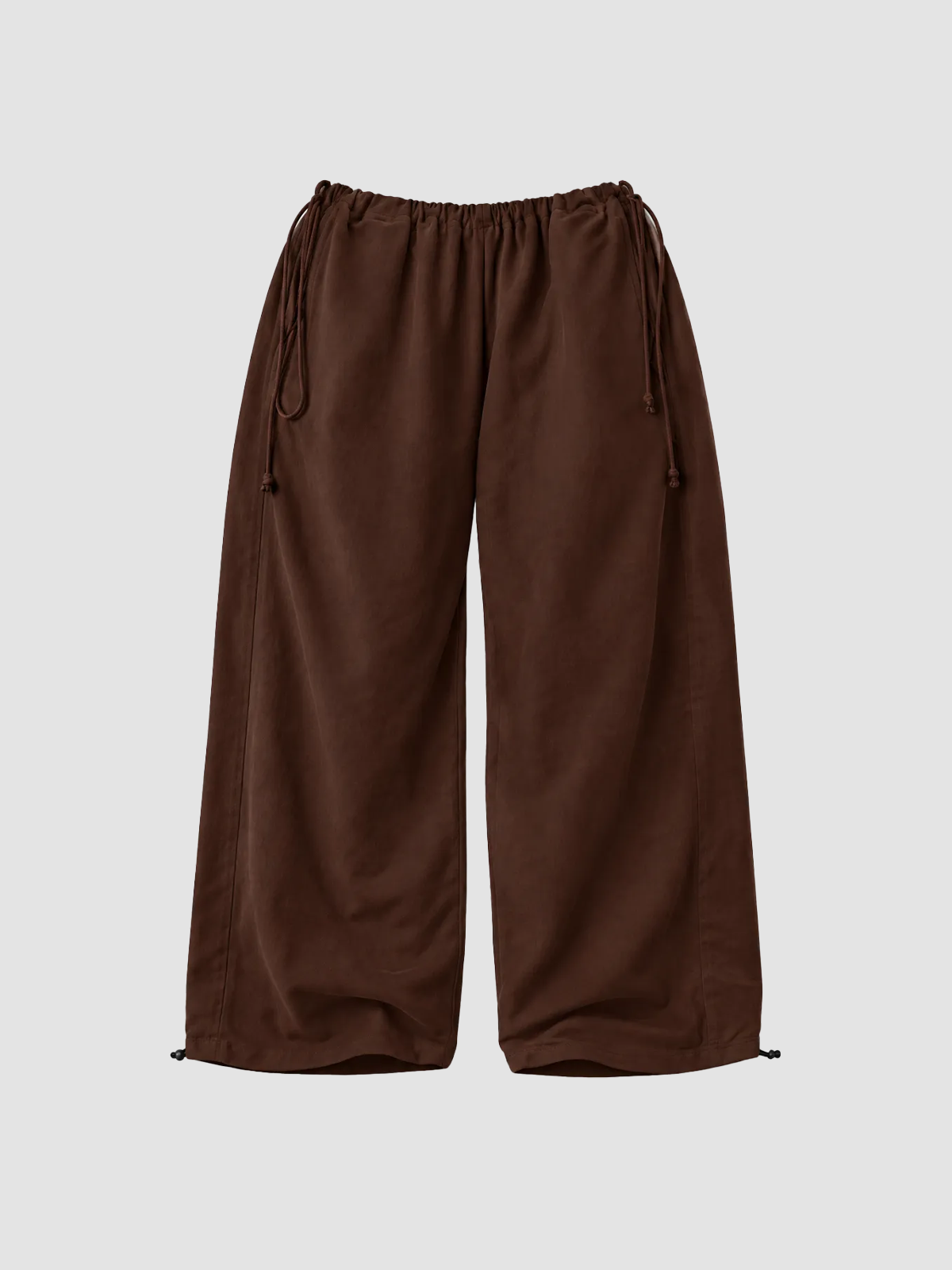 Weekday Outdoor Relaxed Wide-Leg Parachute Maxi Pants - Brown