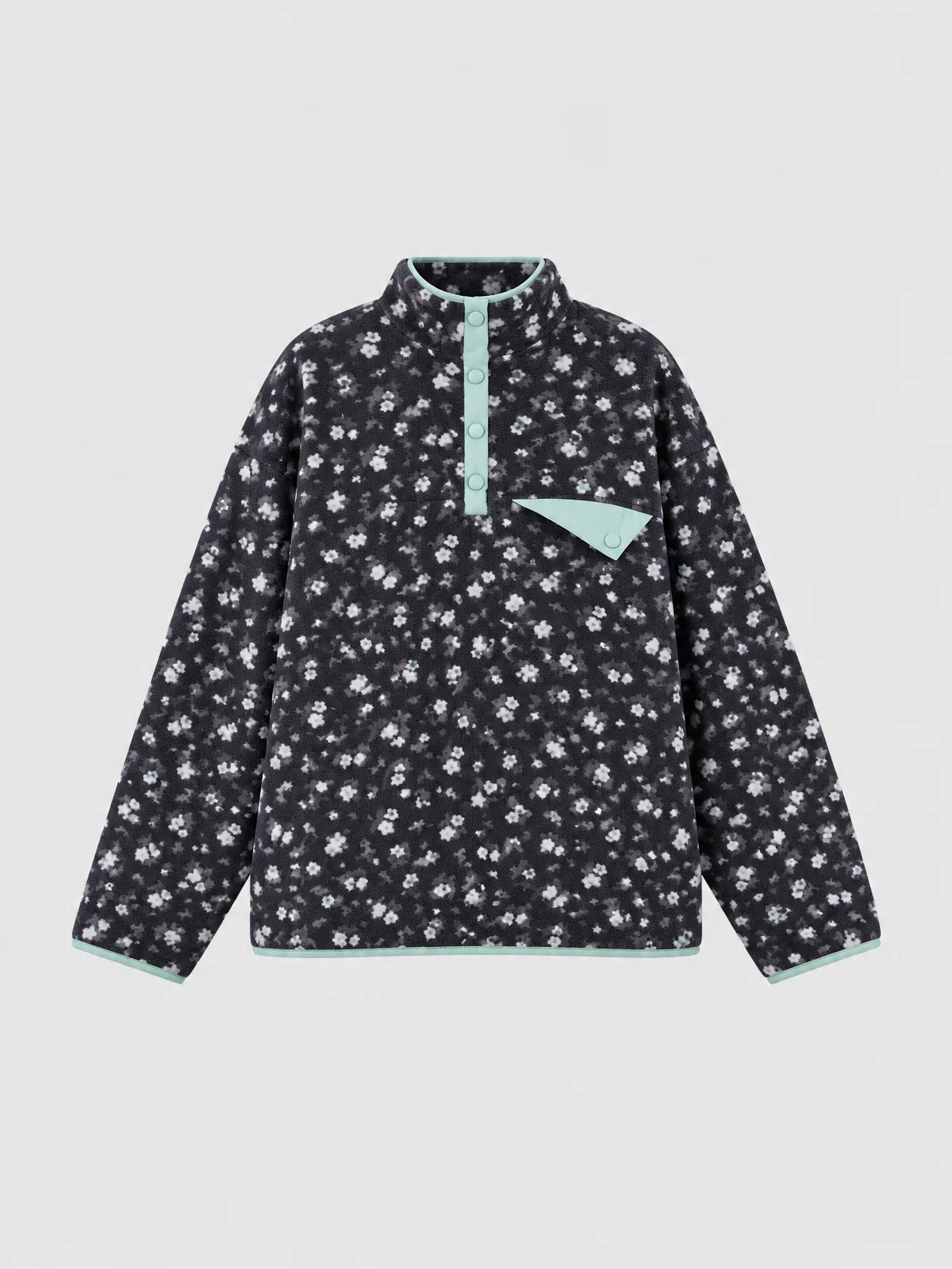 Brick Lane Graphic Print Zip-Up Hooded Jacket - Black