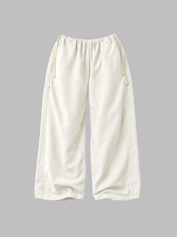 Weekday Outdoor Relaxed Wide-Leg Parachute Maxi Pants - Off-White