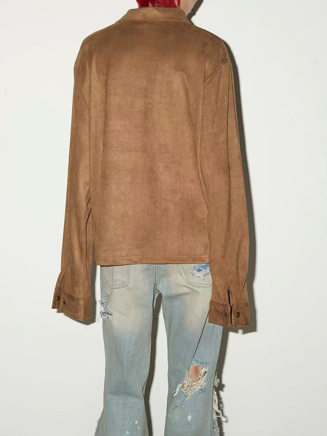 Weekday Outdoor Baggy Collared Zip Jacket Outwear - Brown