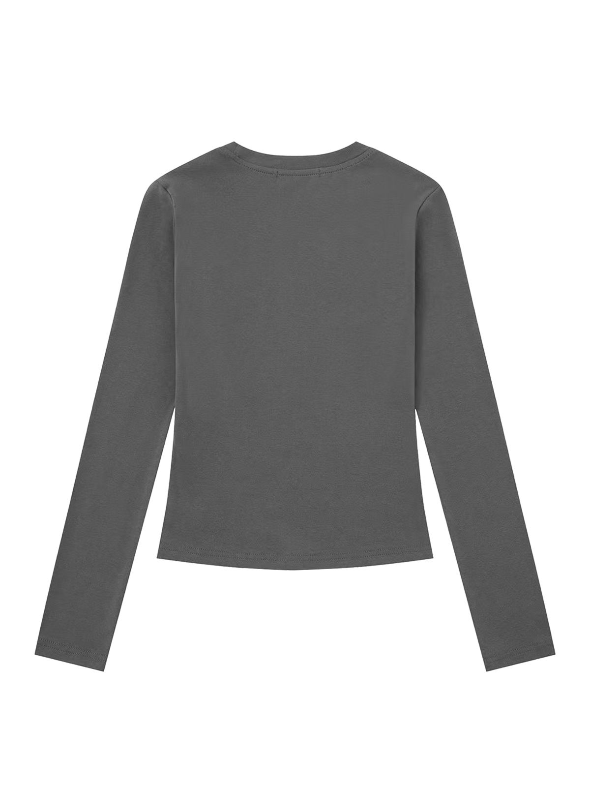 Personal Symbol Long Sleeve Top – Charcoal Grey