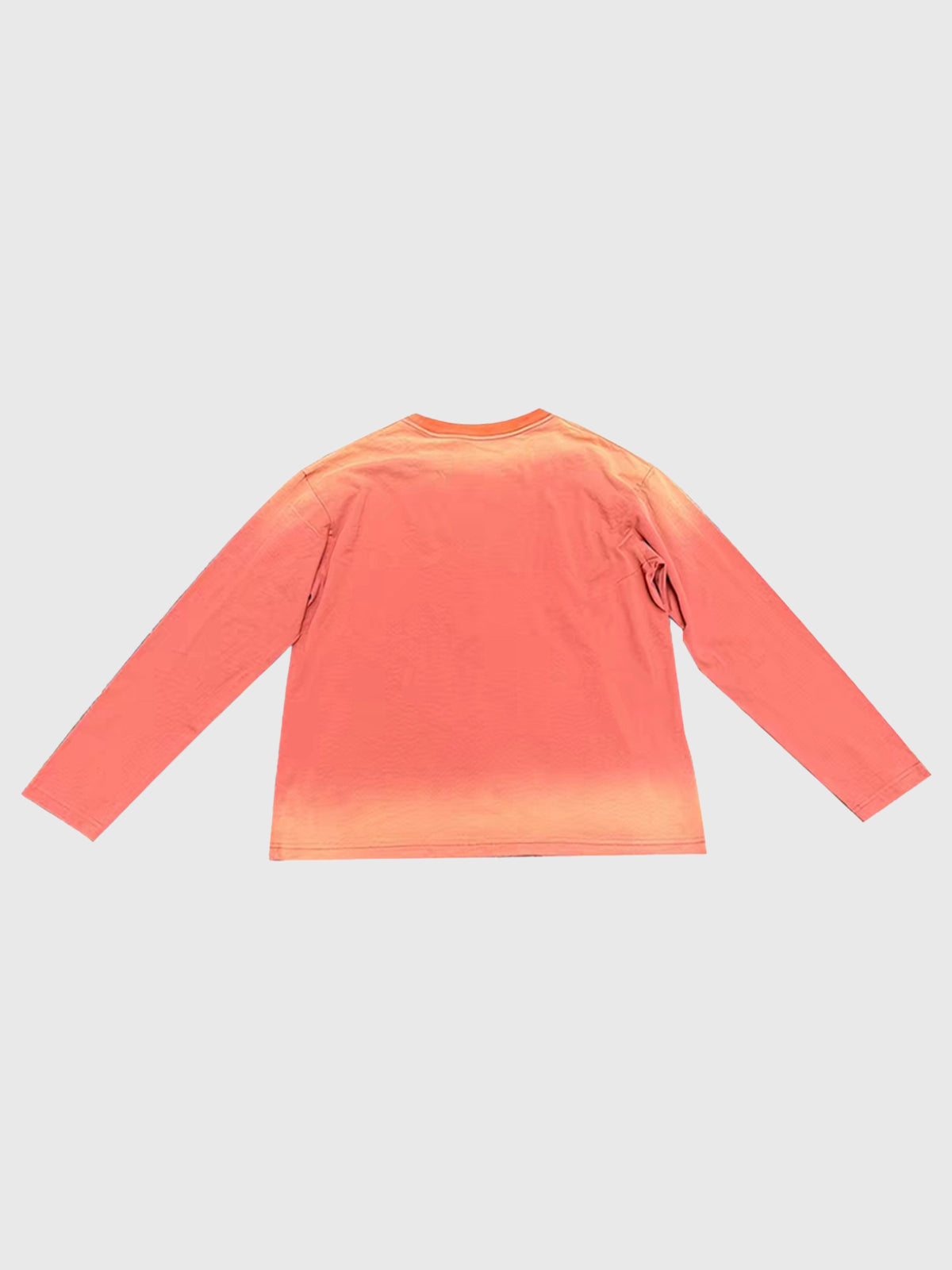 Co-ed Dorm Skimming Graphic Print Long Sleeve Top - Red