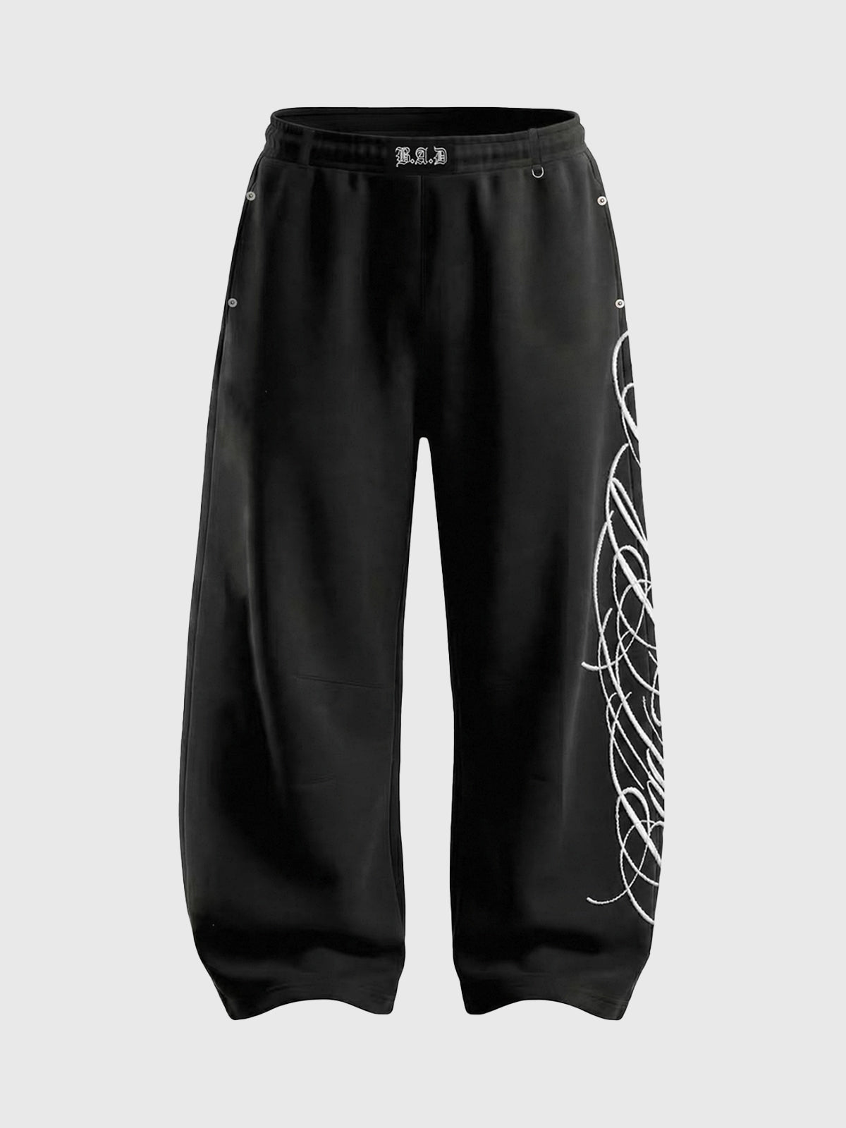 Weekday Outdoor Wide-leg Multi-Pocket Cargo Maxi Pants - Black