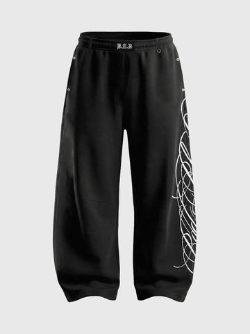Weekday Outdoor Wide-leg Multi-Pocket Cargo Maxi Pants - Black