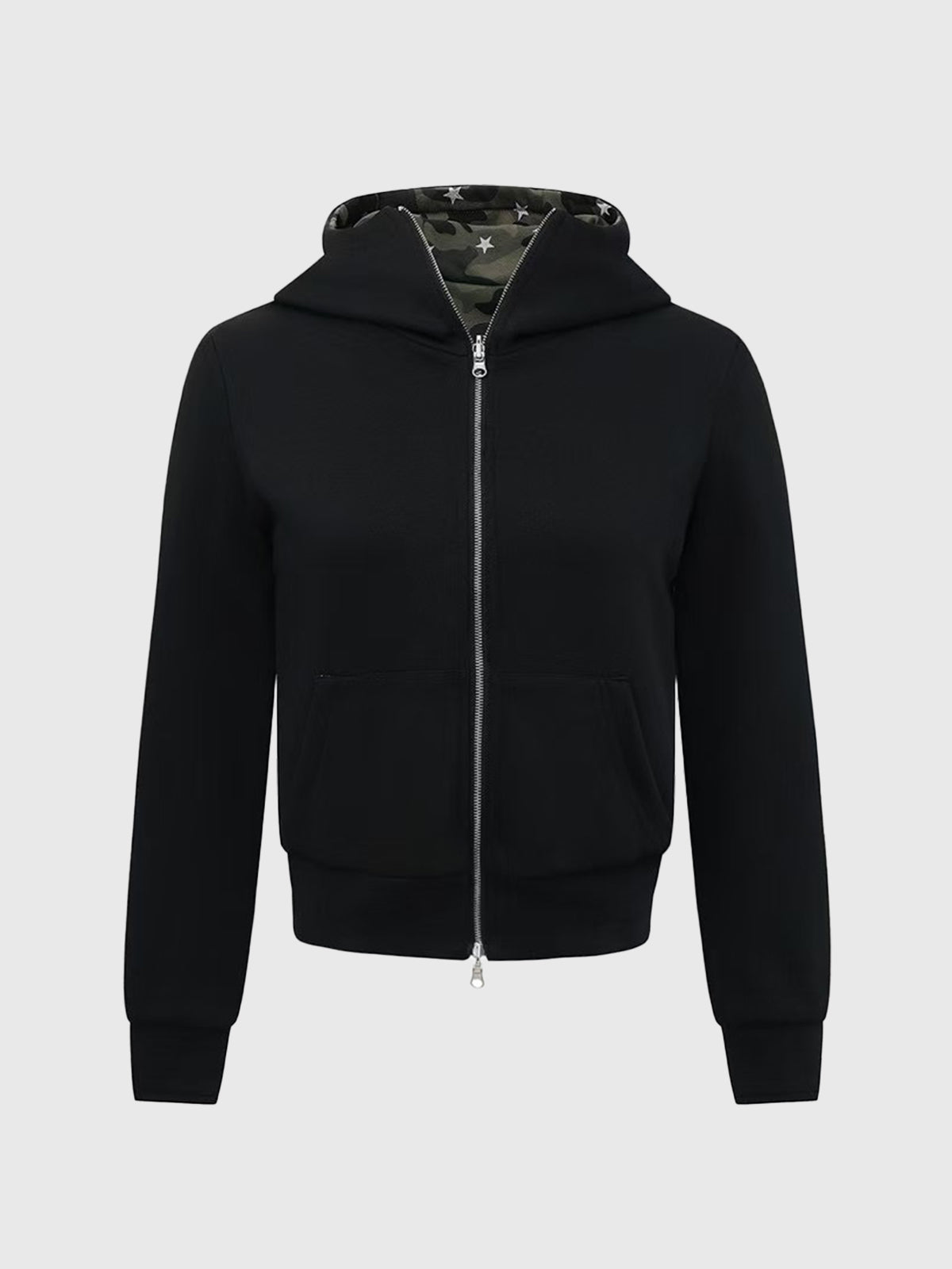 Two-Way Hidden Line Hoodie – Olive Camo