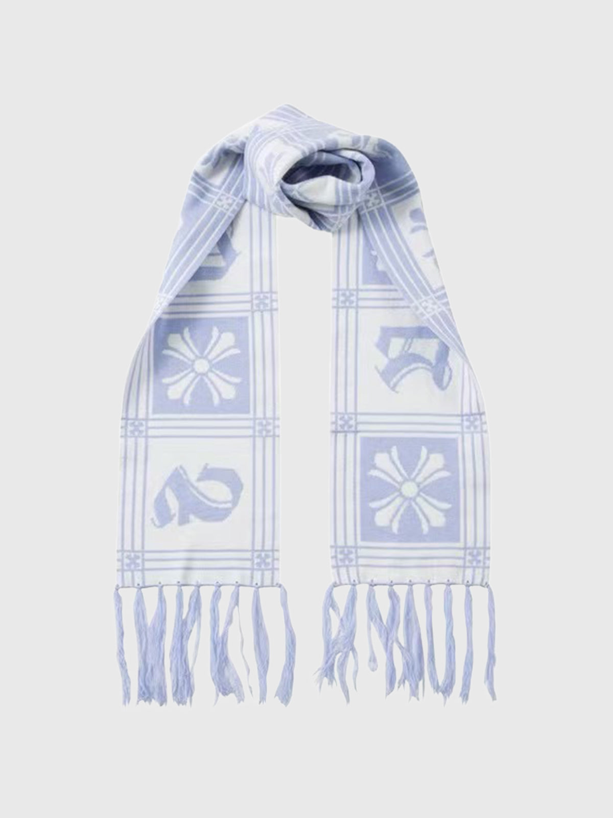 Decoded Knit Scarf – Mist Blue