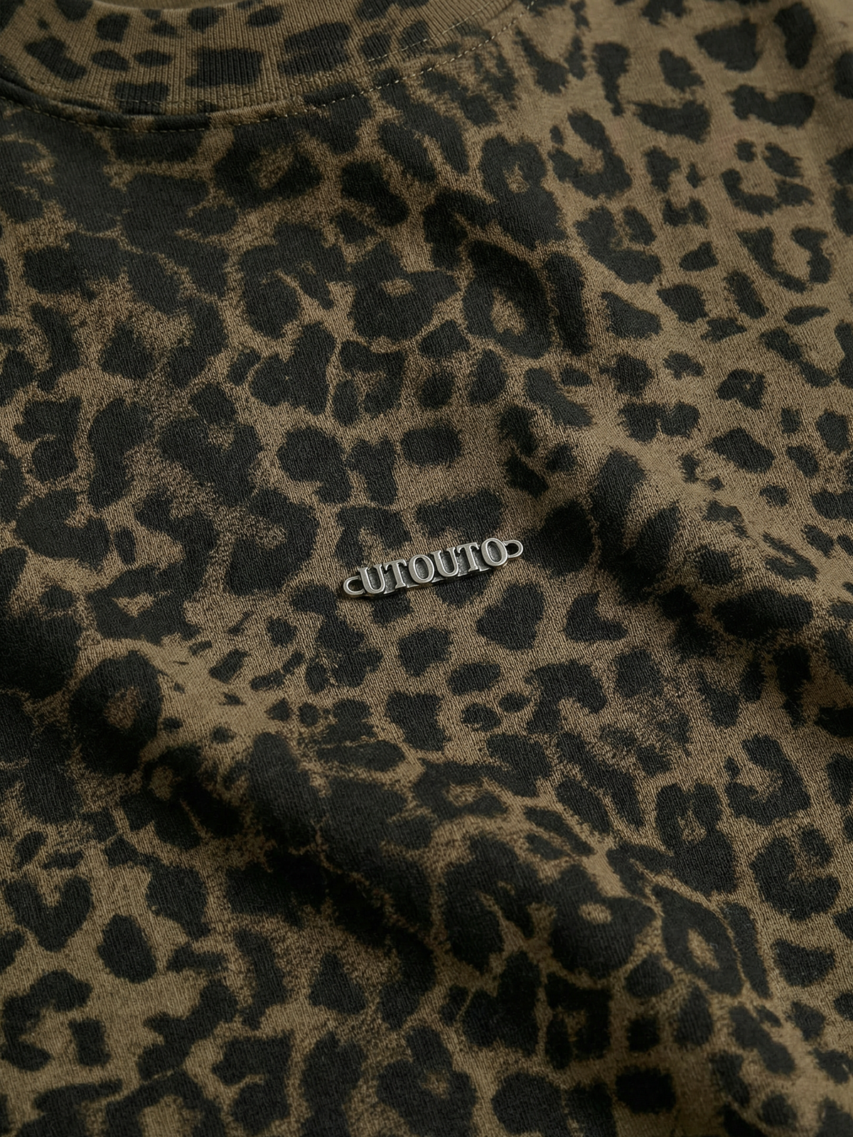 Co-ed Dorm Baggy Leopard Print Tee - Leopard