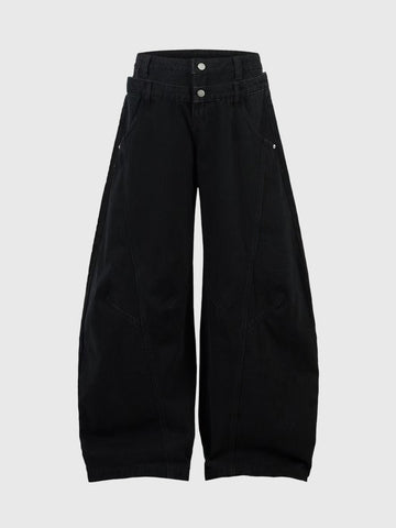 A240 After Hours Code Barrel Pants – Jet Black