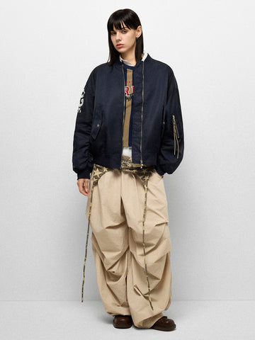 Retro Squad Varsity Jacket - Midnight Blue