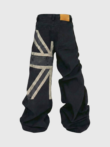 Weekday Outdoor Wide-leg Multi-Pocket Cargo Maxi Pants - Black