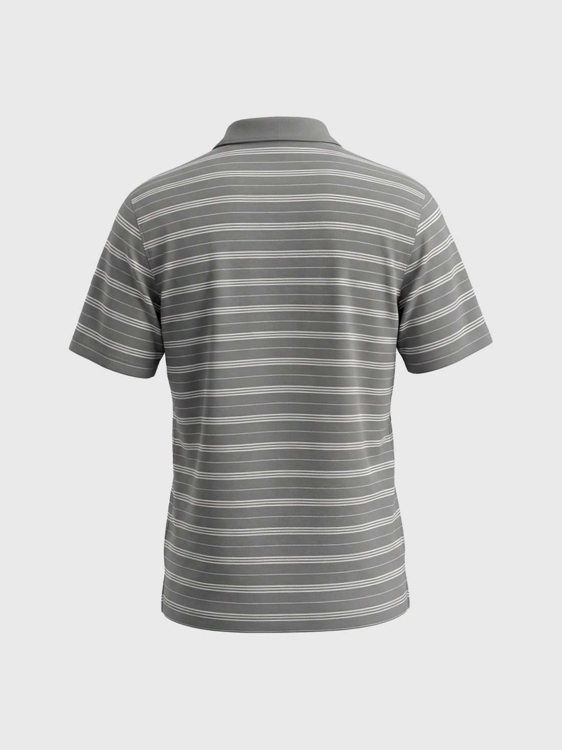 Co-ed Dorm Baggy Number 23 Stripe Polo - Grey