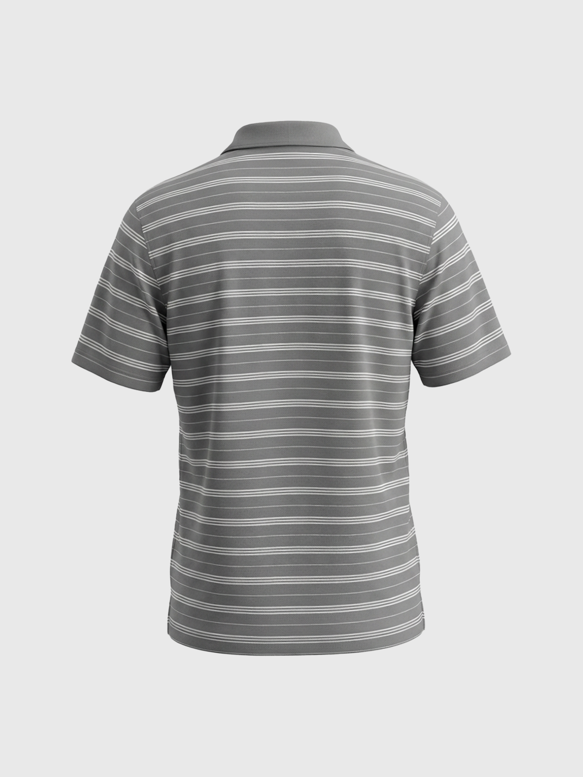 Co-ed Dorm Baggy Number 23 Stripe Polo - Grey
