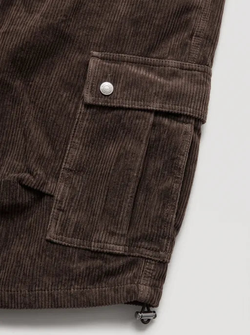 Weekday Outdoor Wide-leg Multi-Pocket Cargo Pants - Brown