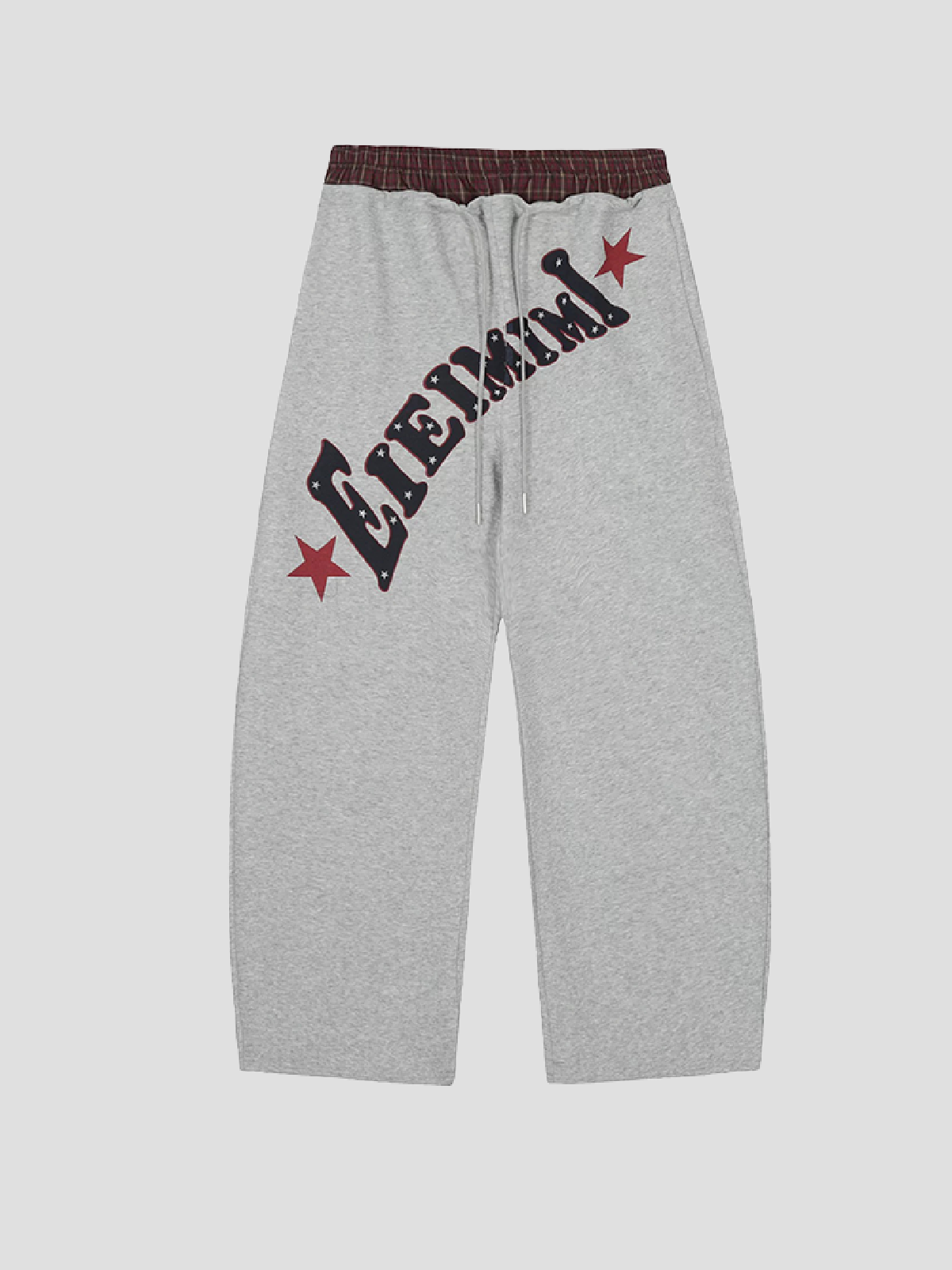 Sideline Stardust Layerd Pants - Plaid Grey